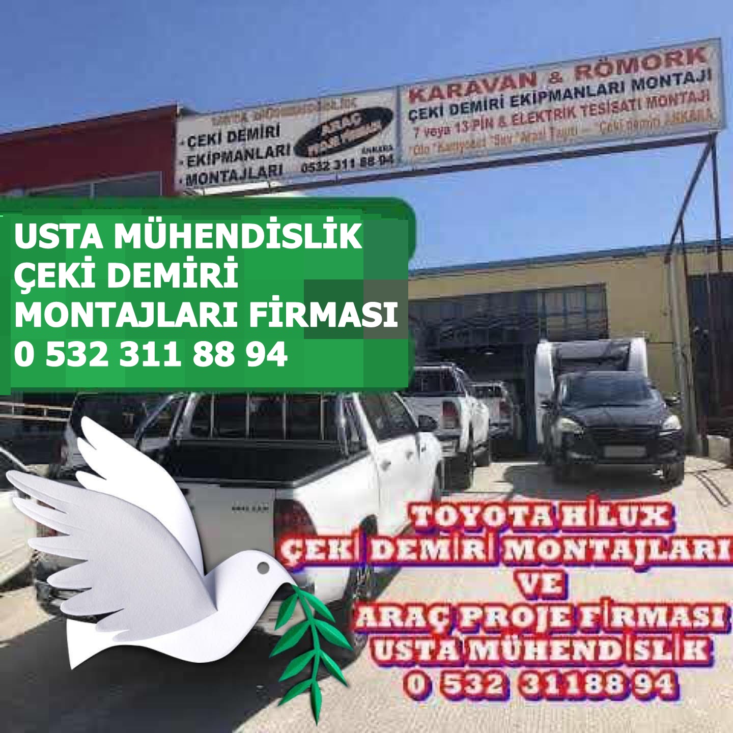 USTA MÜHENDİSLİK ÇEKİ DEMİRİ MONTAJ ve ARAÇ PROJESİ FİRMASI 