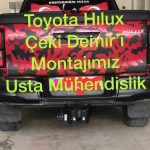 Toyota Hılux Kamyonet Çeki demiri montajı  ve araç proje firması Usta MÜHENDİSLİK ankara 05323118894