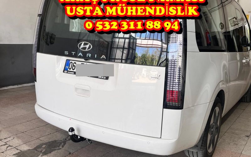 hyundai straıa Çeki Demiri kancası takma montajı ve araç proje usta mühendislik ANKARA DA 05323118894