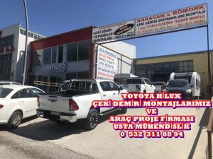 toyota hılux PICK UP KAMYONET ARAÇLARA çeki demiri takma montajı ve araç proje firması ankara USTA MÜHENDİSLİK 05323118894