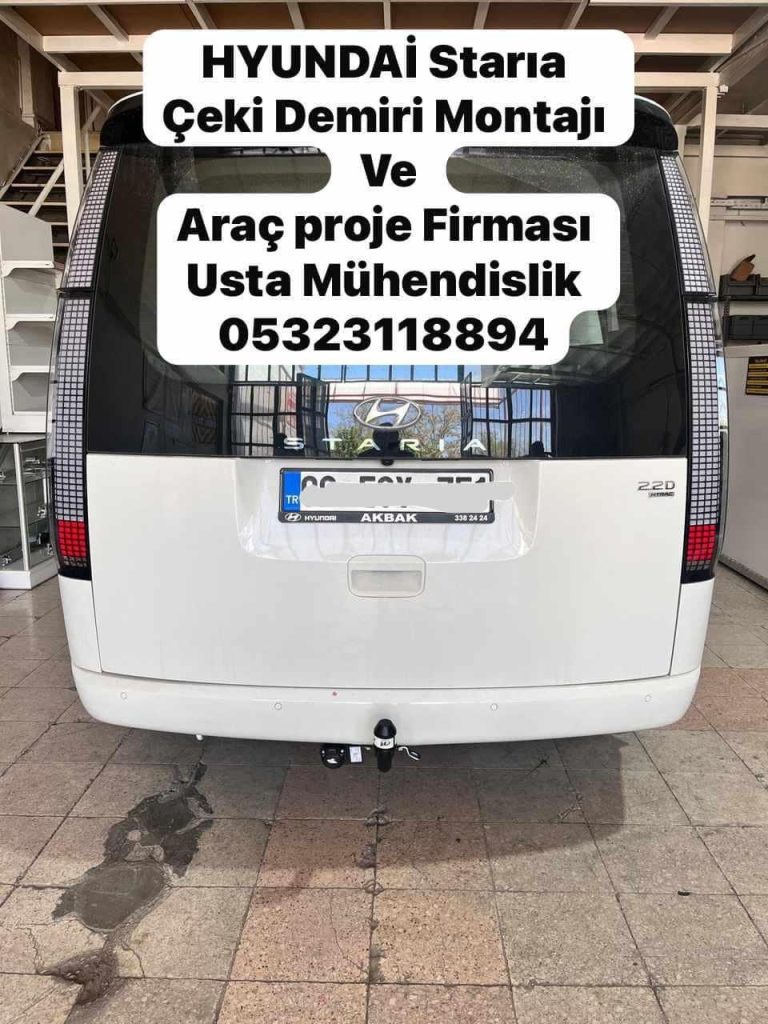 Hyundai straia çeki demri ankara çeki demiri montajı ve araç proje ankara USTA MÜHENDİSLİK 05323118894