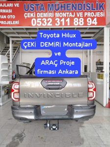 TOYOTA-HILUX-KAMYONET-CEKI-DEMIRI-TAKMA-MONTAJ SINYAL-PIRIZ-SISTEMI-BAGLAMA-MONTAJI-VE-ARAC-PROJE-FIRMASI-ANKARA-OSTİM USTA MÜHENDİSLİK