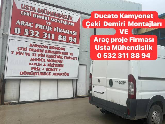 fıat ducato kamyonet Çeki demiri takma motajı ve araç proje firması ankara 