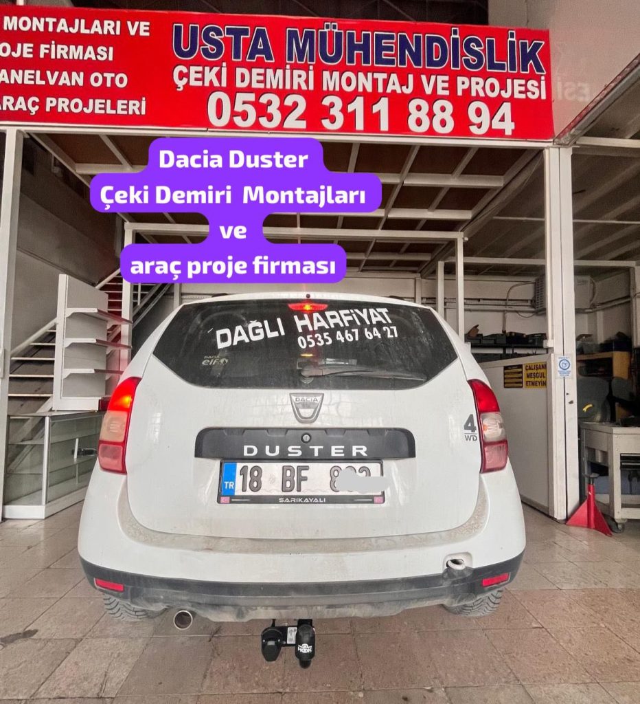 dacia duster çeki demiri montajı ve araç projesi ankara da ussta mühendislik çeki demiri ANKARA USTA MÜHENDİSLİK 05323118894