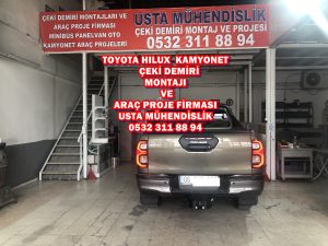 toyota hılux çeki demiri ankara çeki demiri takma montajı fiayatı maliyeti araç projesi ankara USTA MÜHENDİSLİK 05323118894