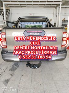 toyota hılux çeki demiri ankara çeki demiri takma montajı fiayatı maliyeti araç projesi ankara USTA MÜHENDİSLİK