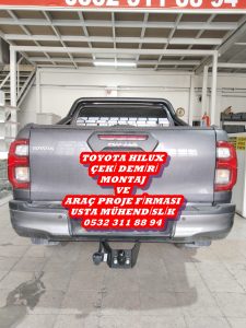 toyota hılux çeki demiri ankara çeki demiri takma montajı fiayatı maliyeti araç projesi ankara USTA MÜHENDİSLİK 05323118894