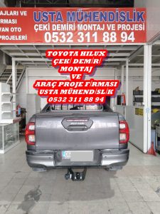 toyota hılux çeki demiri ankara çeki demiri takma montajı fiayatı maliyeti araç projesi ankara USTA MÜHENDİSLİK 05323118894