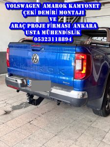 volswagen AMAROK Çeki demiri takma motajı ve araç proje firması ankara usta mühendislik 05323118894