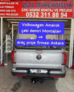 volswagen AMAROK Çeki demiri takma motajı ve araç proje firması ankara usta mühendislik 05323118894